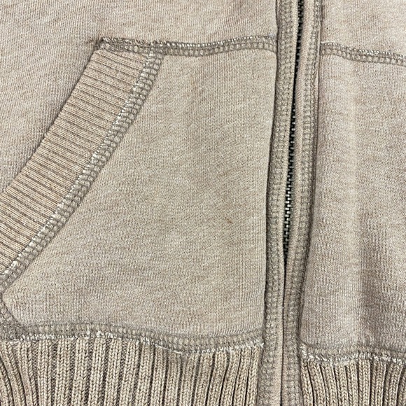 Vintage Abercrombie & Fitch Women's Sherpa Lined Zip Hoodie Size M Moose - Picture 8 of 16